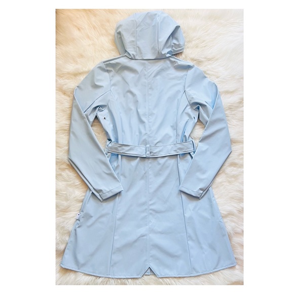 New! RAINS Curve W Waterproof Rain Jacket Raincoat - Picture 10 of 14